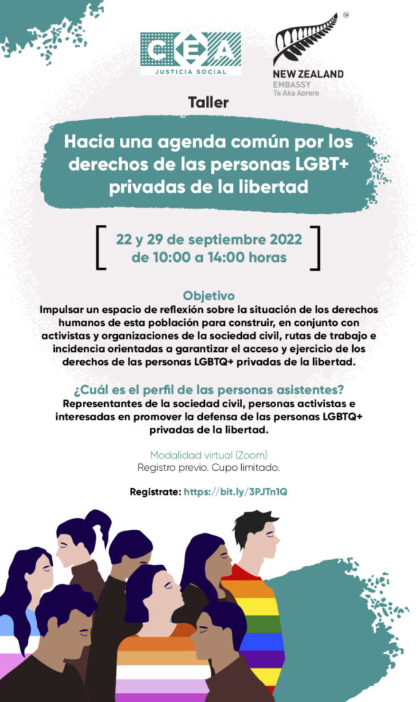 CEA Justicia Social Taller “Hacia una agenda común por los derechos de las personas LGBTQ+ privadas de la libertad”